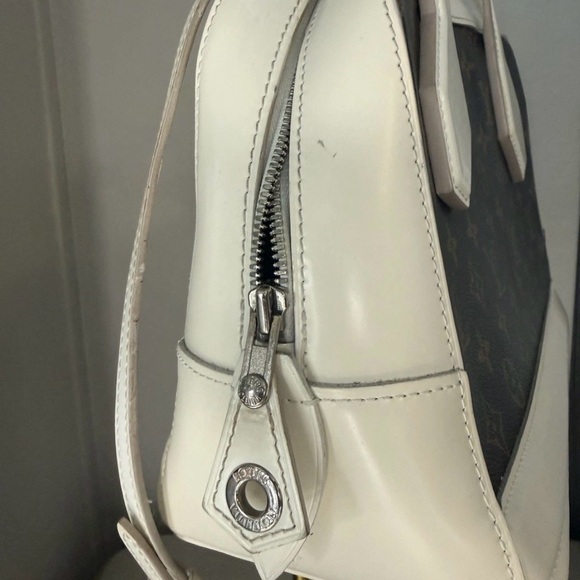 Louis Vuitton Monogram Brown and White Satchel - Picture 5 of 7